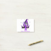 Post-it® Peace Love Cure Lupus Sensibilisation Ribbon viole (Sur un bureau)