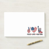 Post-it® Peace Love New York (Sur un bureau)