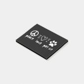 Post-it® Peace Love Pet Sit (Incliné)