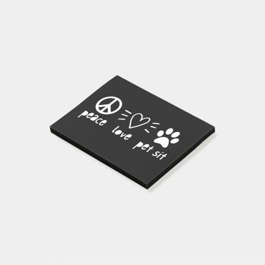 Post-it® Peace Love Pet Sit (Incliné)