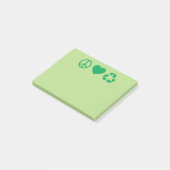 Post-it® Peace Love Recycle (Incliné)