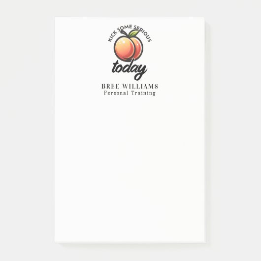 Post-it® Peach Booty Ticker un peu sérieux Mais aujourd'hui (Devant)