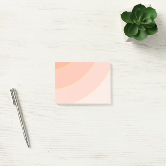 Post-it® Peach Circular Swils ombre (Bureau)