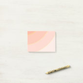 Post-it® Peach Circular Swils ombre (Sur un bureau)
