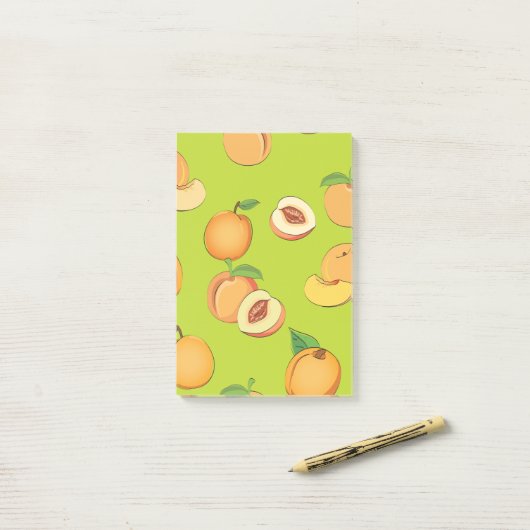 Post-it® Peach Pattern 4 (Sur un bureau)