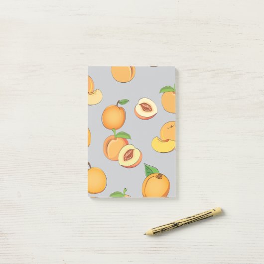 Post-it® Peach Pattern 6 (Sur un bureau)