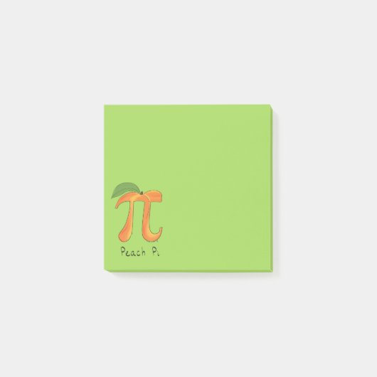 Post-it® Peach Pi Cute Math Pi Day Notes (Devant)