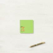 Post-it® Peach Pi Cute Math Pi Day Notes (Sur un bureau)