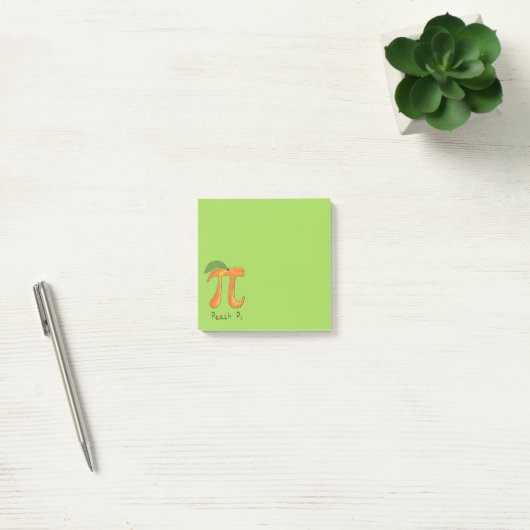 Post-it® Peach Pi Cute Math Pi Day Notes (Bureau)