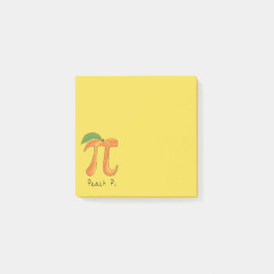 Post-it® Peach Pi Cute Math Pi Day Notes