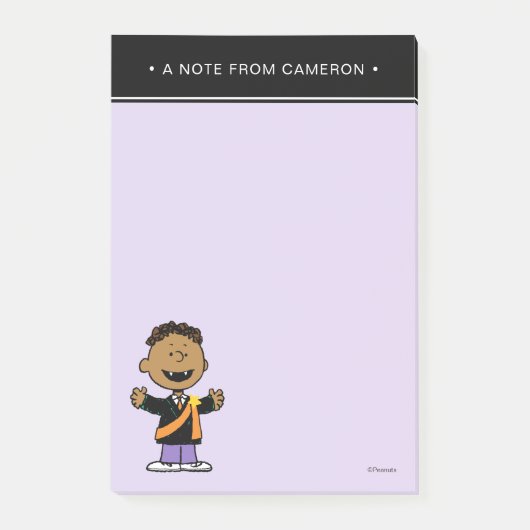 Post-it® Peanuts | Franklin Halloween Vampire (Devant)