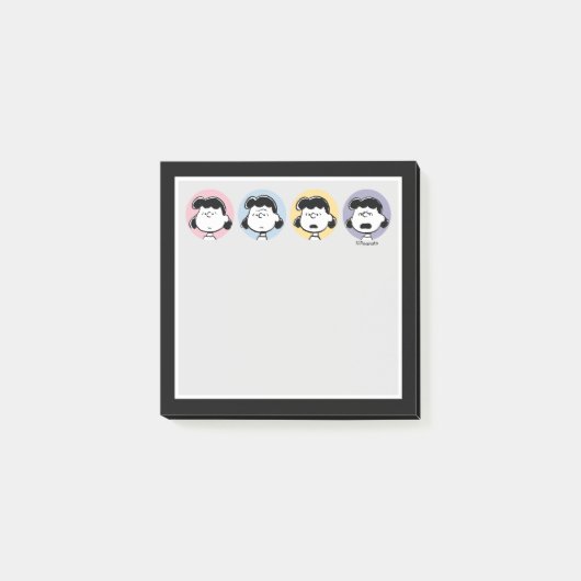 Post-it® Peanuts | Les Visages de Lucy (Devant)