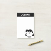 Post-it® Peanuts | Les Visages de Lucy (Sur un bureau)