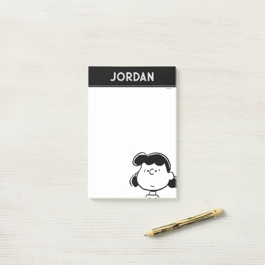 Post-it® Peanuts | Les Visages de Lucy (Sur un bureau)