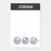 Post-it® Peanuts | Snoopy à la machine à écrire (Devant)