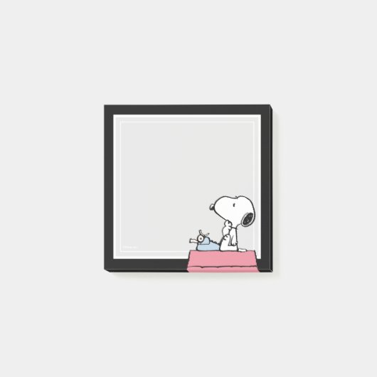 Post-it® Peanuts | Snoopy à la machine à écrire (Devant)