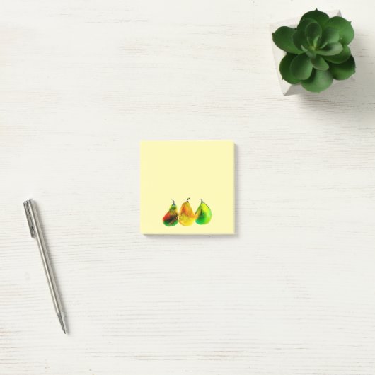Post-it® Pear art mignon aquarelle fruits post-it notes (Bureau)