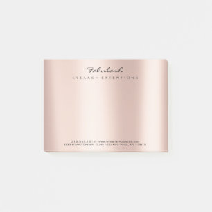 Post-it® Pearly Blush Nom Web Numéro de téléphone rose