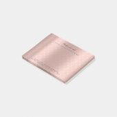 Post-it® Pearly Blush Rose Rose Or Petit Pois VIP (Incliné)