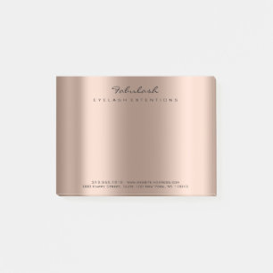 Post-it® Pearly Rose Gold Nom Web Numéro de téléphone rose