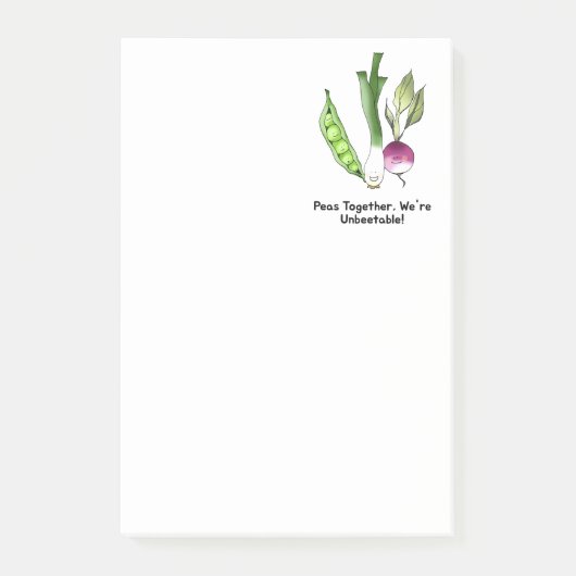 Post-it® Peas et Veggie meilleur amis Pun (Devant)