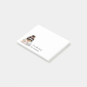 Post-it® Peau collante d'obscurité de cheveux noirs de (Incliné)