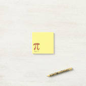 Post-it® Pecan Pi Cute Math Pi Notes Day (Sur un bureau)