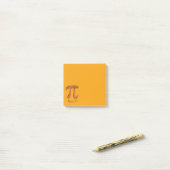 Post-it® Pecan Pi Cute Math Pi Notes Day (Sur un bureau)