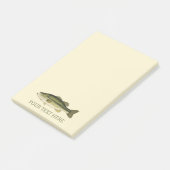 Post-it® Pêche à la Bass Bouche Personalisée (Incliné)