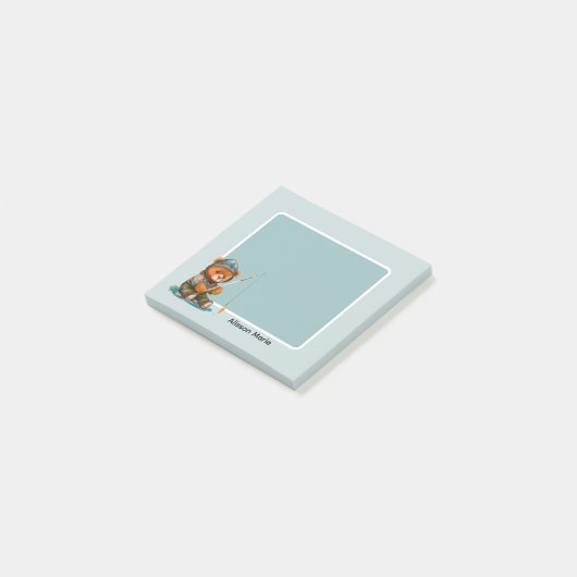 Post-it® pêche à l'ours (Incliné)