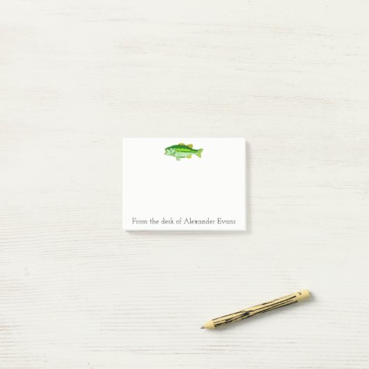 Post-it® Pêche au bar (Sur un bureau)