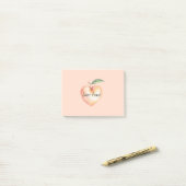 Post-it® Pêche Sweet Heart (Sur un bureau)
