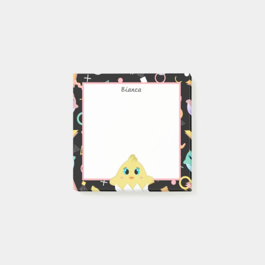Post-it® Peekaboo Black Baby Chick (Devant)
