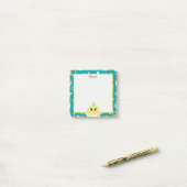 Post-it® Peekaboo Green Baby Chick (Sur un bureau)