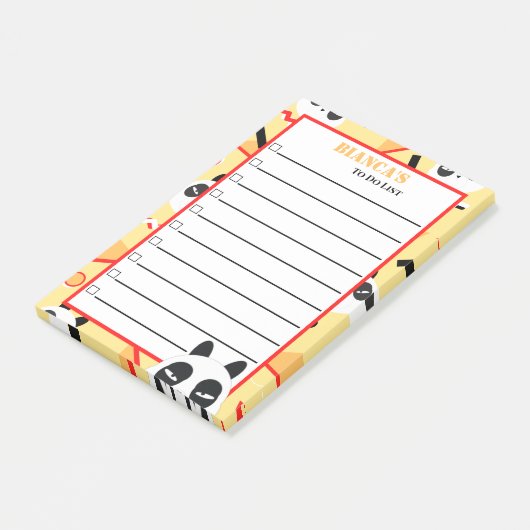 Post-it® Peekaboo Yellow Panda Bear (Incliné)