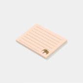 Post-it® Peint Brown Elephant Lined Post it Notes (Incliné)
