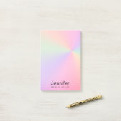 Post-it® Peintre holographique moderne en dégradé (Sur un bureau)