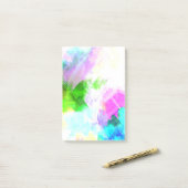 Post-it® peinture Abstraite à l'aquarelle (Sur un bureau)