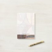 Post-it® Peinture Abstraite de feuilles florales par Norman (Sur un bureau)