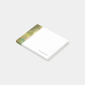 Post-it® Peinture Abstraite dorée turquoise et verte (Incliné)