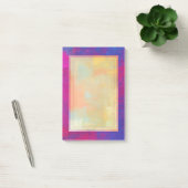 Post-it® Peinture abstraite magenta et bleue (Bureau)