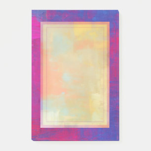 Post-it® Peinture abstraite magenta et bleue