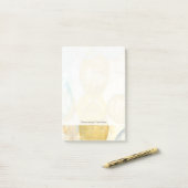 Post-it® Peinture Abstraite moderne sur papier journal (Sur un bureau)