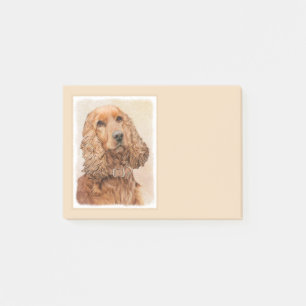 Post-it® Peinture anglaise de Cocker en espagnol - Art orig