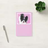 Post-it® Peinture (blanche et noire) de Papillon - art de (Bureau)