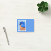 Post-it® Peinture Bluebird - Art original pour oiseaux (Bureau)