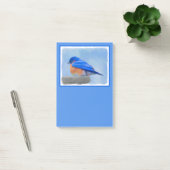 Post-it® Peinture Bluebird - Art original pour oiseaux (Bureau)