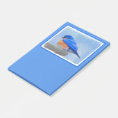Post-it® Peinture Bluebird - Art original pour oiseaux (Incliné)