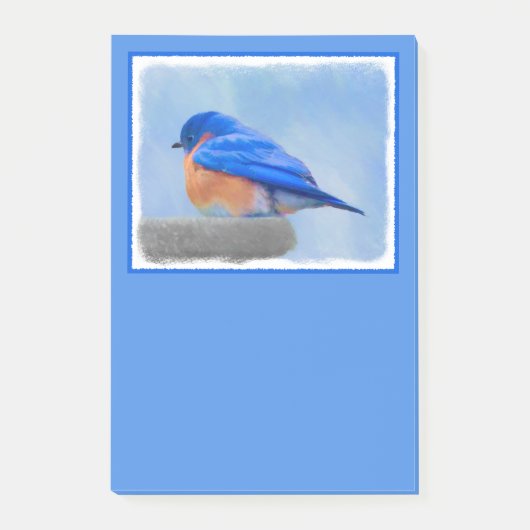 Post-it® Peinture Bluebird - Art original pour oiseaux (Devant)