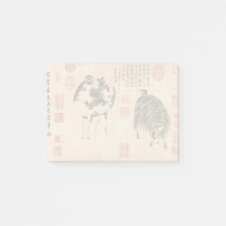 Post-it® Peinture chinoise Chèvre bélière Année lunaire Zod